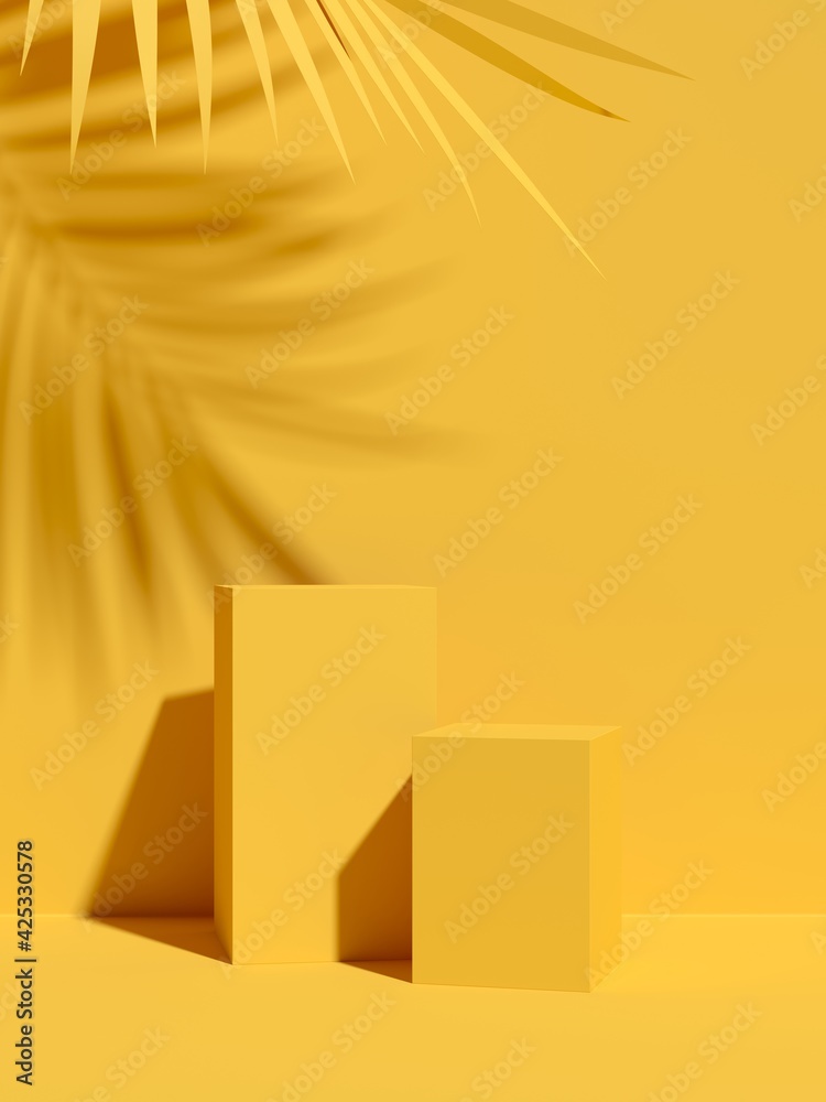 Poster abstract background minimal style for product branding. mock up scene and empty space. 3d render