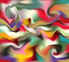 Modern colorful flow poster. Wave Liquid shape color background. Art design for your design project.