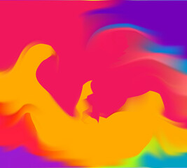 Modern colorful flow poster. Wave Liquid shape color background. Art design for your design project.