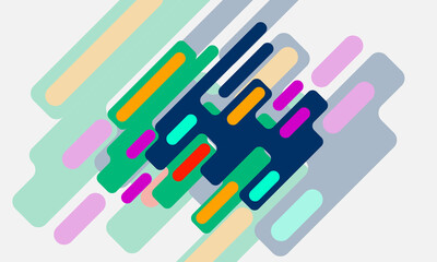 curved shape background with many colors