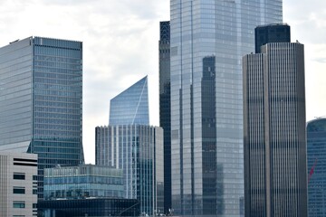 Fototapeta na wymiar London skyline with famous skyscrapers 