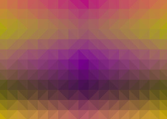 Abstract color Low-Polygones Generative Art background illustration