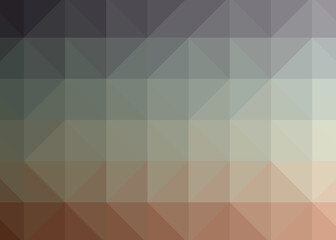 Abstract color Low-Polygones Generative Art background illustration