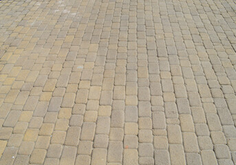 paving slabs on a sunny day