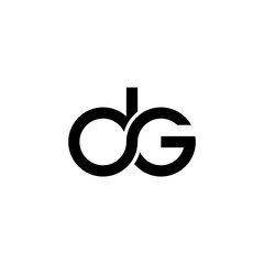 Simple abstract design infinity initial letter DG