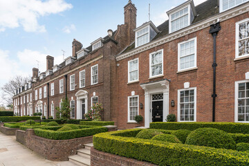 Prime London property street. Ilchester Place in Kensington, a popular residential location amongst...