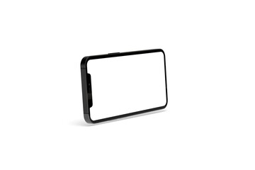 smartphone  With Blank Screen in 3d