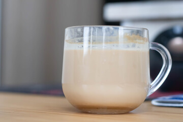 milk in glass