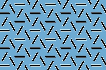 Simple geometric pattern in the colors of the national flag of Botswana