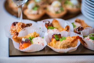 buffet salad canapes holiday food