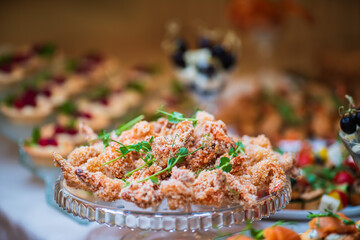 buffet salad canapes holiday food