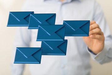 Network Communications with email symbol.