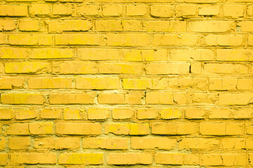Light yellow block brick wall for background