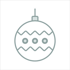 decoration icon, modern style Christmas and New Year line icon, Isolated winter holiday symbols