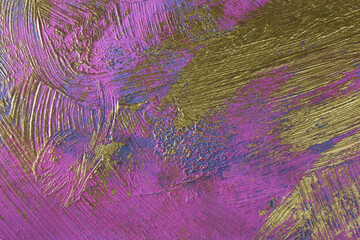 Texture materica dipinta con effetto spatolato in varie tonalità che spaziano dal rosa al viola,...