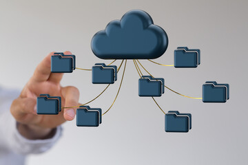 Ui of Cloud Computing Technology Internet Storage Network Concept