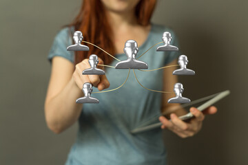 team hierarchy connection group digital