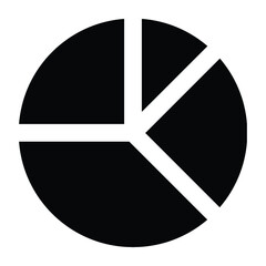 pie chart icon design vector