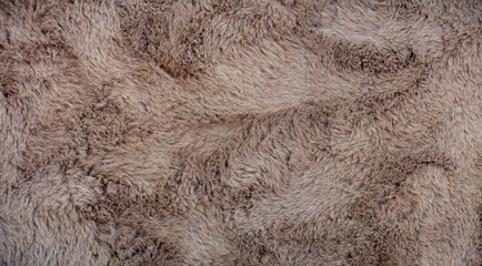 welliger und weicher fell teppich, schlichtes design, close-up oder nahaufnahme, lange fasern aus baumwolle, als textur oder hintergrund