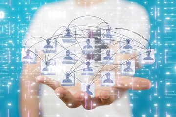 Telecommunication concept with abstract network structure