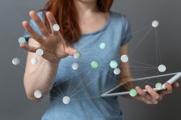 conference Digital Network and data concept