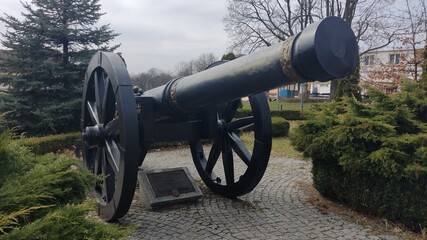 old cannon in the city