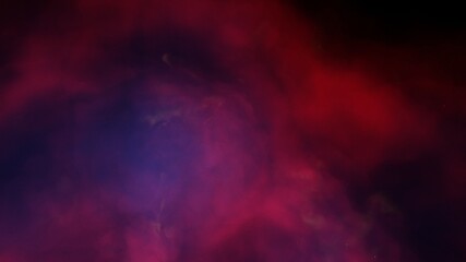 Space background with realistic nebula and shining stars 3d render