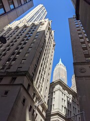Fototapeta na wymiar High rises in Downtown New York - March 2021