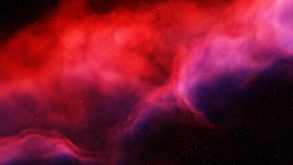 Space background with nebula and stars, nebula in deep space 3d render