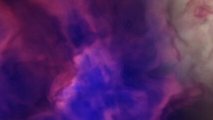 Space background with nebula and stars, nebula in deep space 3d render