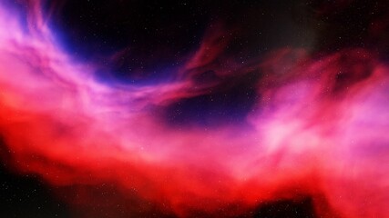 Space background with nebula and stars, nebula in deep space 3d render