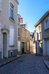 Fototapeta na wymiar Narrow street in Angers, France