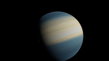 planet suitable for colonization, earth-like planet in far space, planets background 3d render