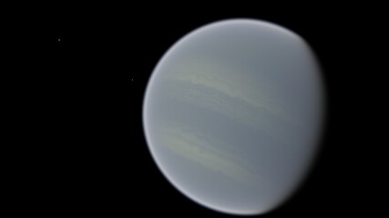 planet suitable for colonization, earth-like planet in far space, planets background 3d render