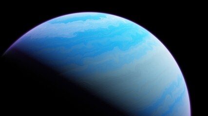 planet suitable for colonization, earth-like planet in far space, planets background 3d render