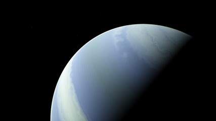 planet suitable for colonization, earth-like planet in far space, planets background 3d render