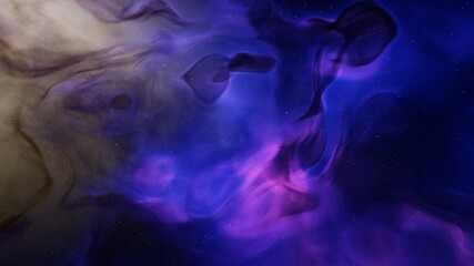 nebula in deep space, abstract colorful background 3d render