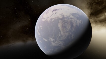 Billions of galaxy in the universe Cosmic art background 3d render