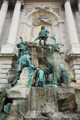 Obraz premium Architectural detail in Buda, Hungary, Europe