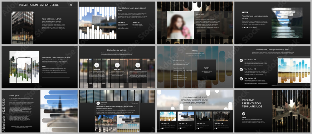 Canvas Prints vector templates for website design, presentations, portfolio. templates for presentation slides, fl