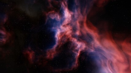Space background with nebula and stars, nebula in deep space 3d render