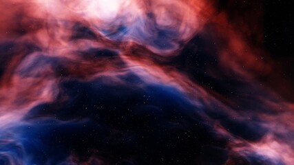 Space background with nebula and stars, nebula in deep space 3d render