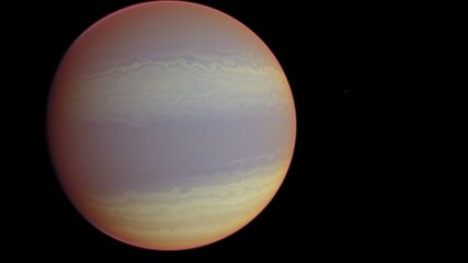 Planets and galaxy, science fiction wallpaper 3d render