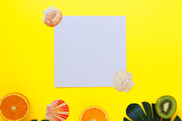 summer layout with place for text