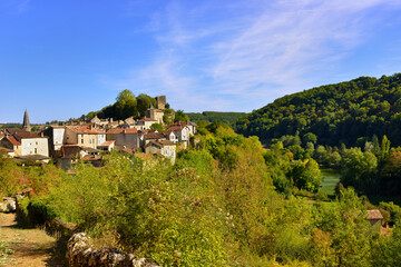 Fototapeta na wymiar Caylus (82160) village médiéval, département du Tarn-et-Garonne en région Occitanie, France