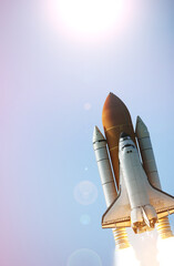 Obraz premium Rocket. The elements of this image furnished by NASA.