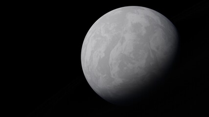 Planets and galaxy, science fiction wallpaper 3d render