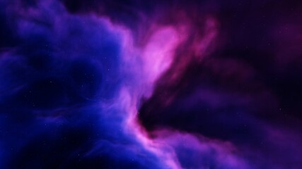 nebula in deep space, magic color galaxy, infinite universe and starry night. 3d render