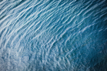 water ripples on the river, lake, sea and ocean