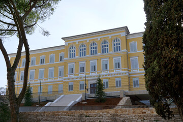 The building of the Archaeological Museum in the Croatian city of Pula